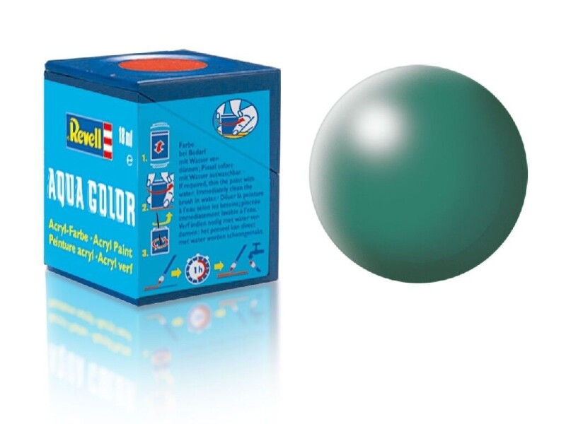 Revell - Barva akrylová - 36365 hedvábná zelená patina 18ml